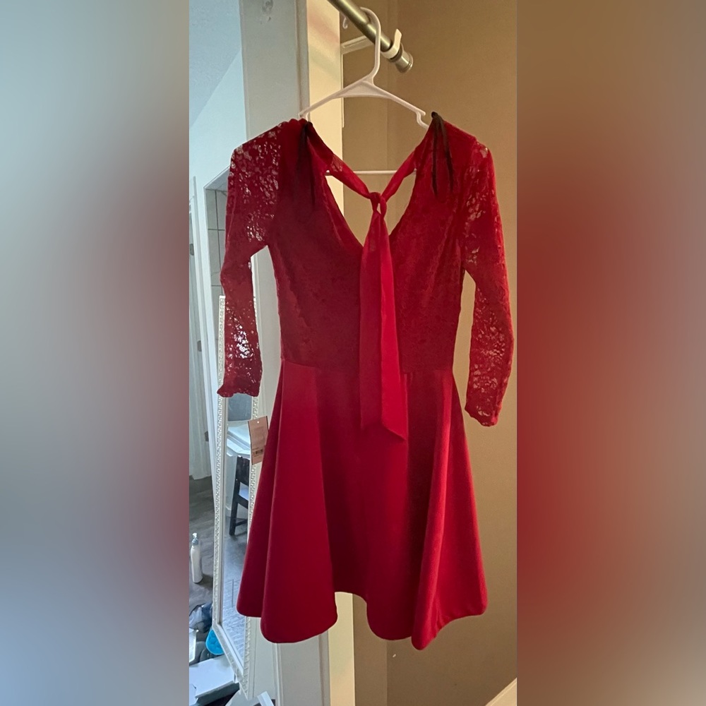 Size 9/10 B Darling Red Dress from Macys